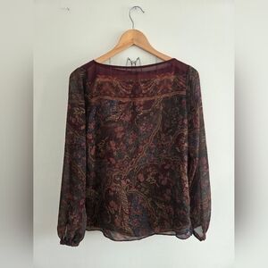 Ralph Lauren Multicolor Paisley Blouse